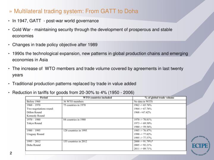 Meaning of multilateral trading system