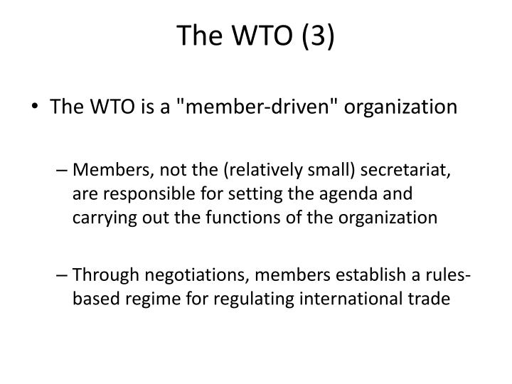 Rule based trading system wto