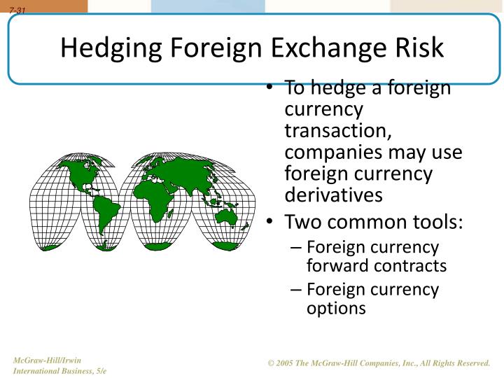 hedging of foreign exchange exposure