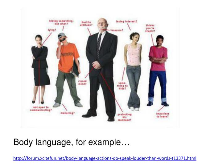 body language examples