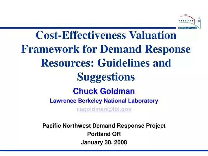 Cost Of Demand Response Programs