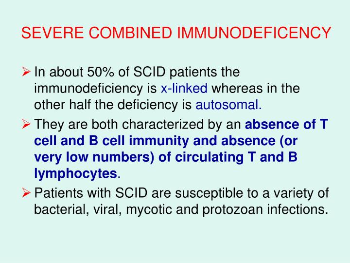 scid causes scid causes