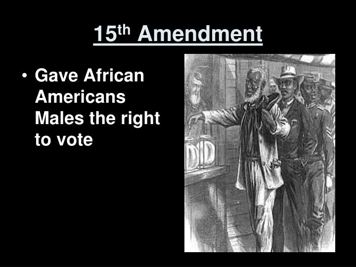 15th amendment essay