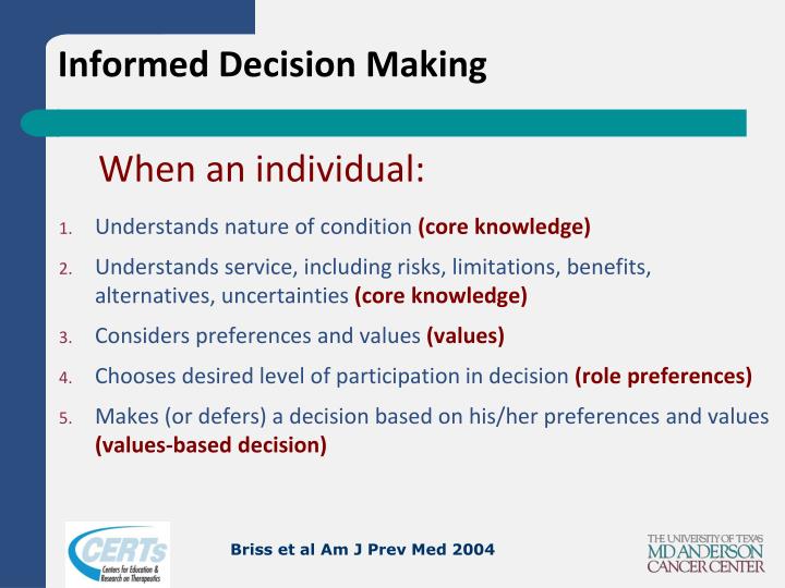 experiences of adult offspring making care decisions In many western jurisdictions, the law presumes that adult persons, and sometimes children that meet certain criteria, are capable of making their own health care decisions for example, consenting to a particular medical treatment, or consenting to participate in a research trial. experiences of adult offspring making care decisions In many western jurisdictions, the law presumes that adult persons, and sometimes children that meet certain criteria, are capable of making their own health care decisions for example, consenting to a particular medical treatment, or consenting to participate in a research trial.