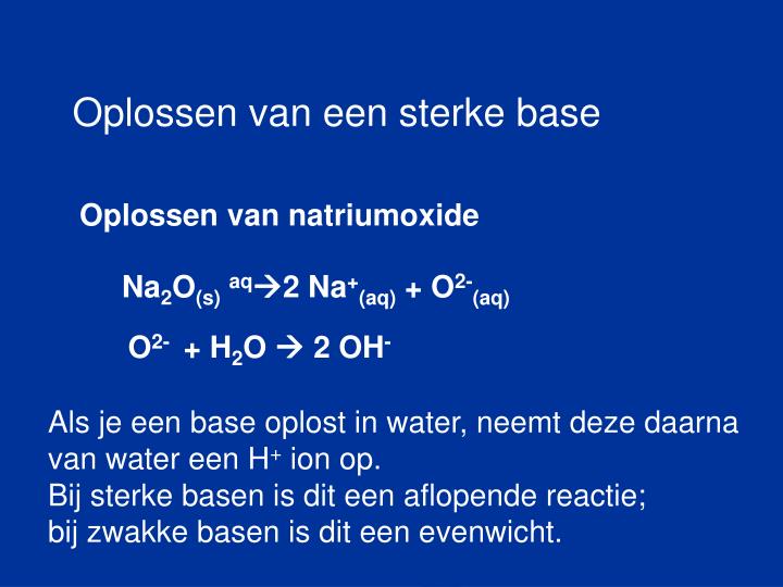 natriumbicarbonaat oplossen in water
