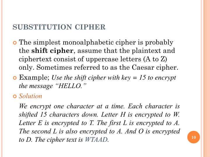 monoalphabetic cipher monoalphabetic cipher