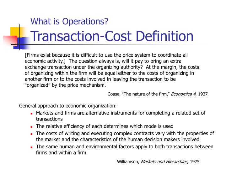non market transaction definition