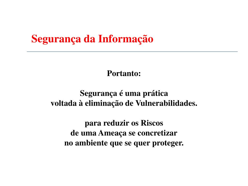 Ppt Seguran A Da Informa O Princ Pios B Sicos A Powerpoint