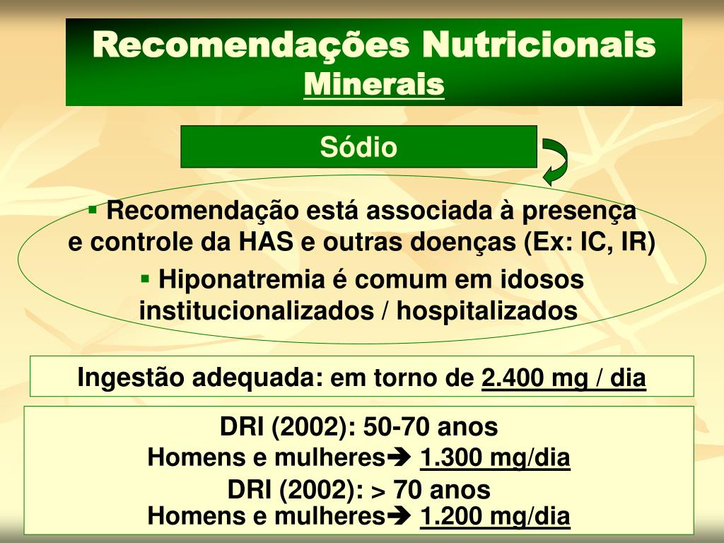 Ppt Recomenda Es E Necessidades Nutricionais De Idosos Powerpoint