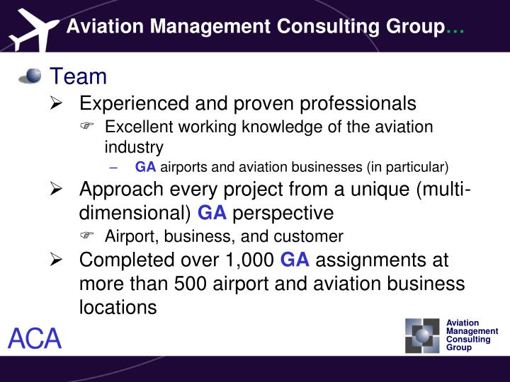 Aviation Management Consulting Group 56