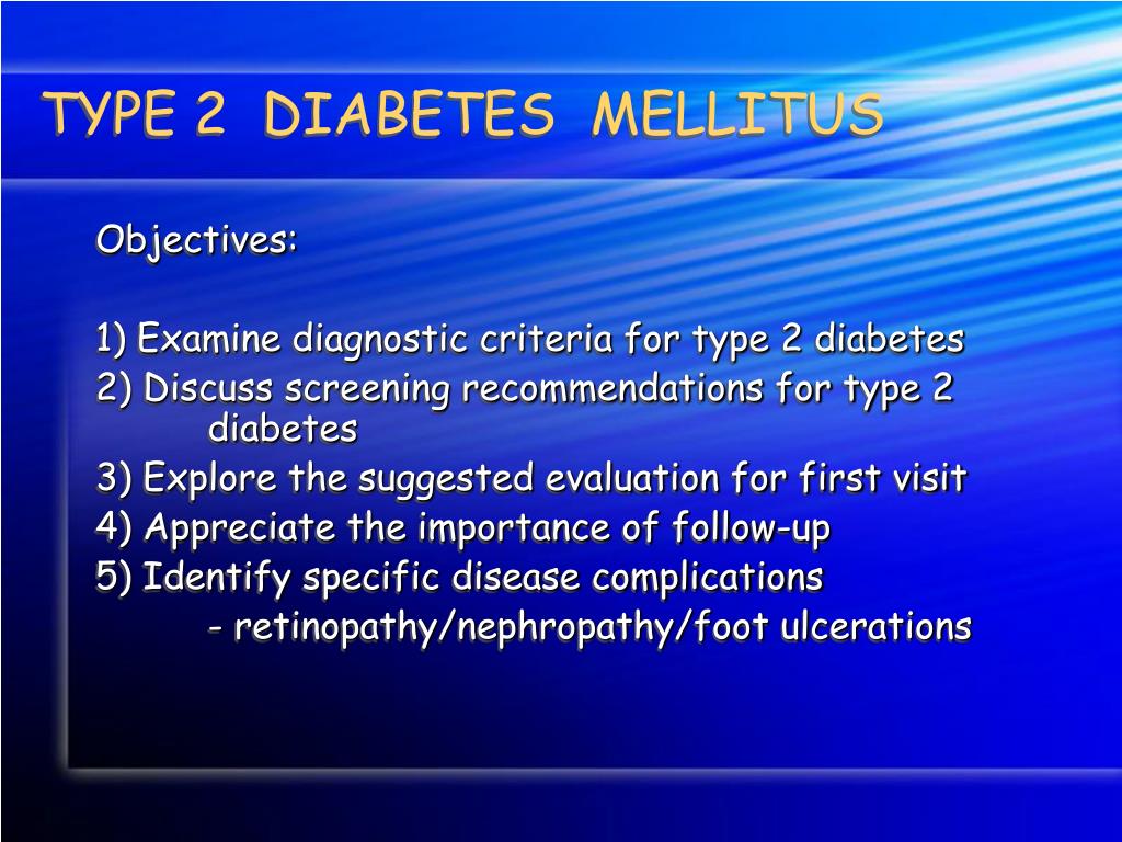 Ppt Type Diabetes Mellitus Review Of Clinical Practice Guidelines