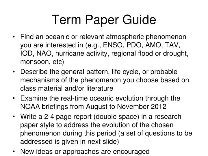term paper guide Realize the difficulties faced by students for writing chemistry term papers unveil a few guidelines that will aid students to choose the right chemistry term paper topics. term paper guide Realize the difficulties faced by students for writing chemistry term papers unveil a few guidelines that will aid students to choose the right chemistry term paper topics.