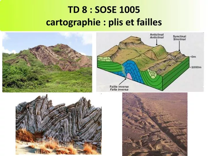 PPT TD 8 SOSE 1005 Cartographie Plis Et Failles PowerPoint