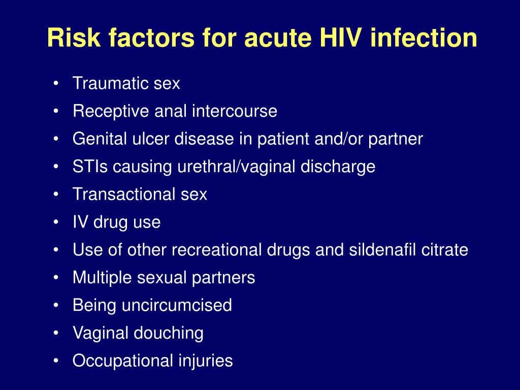 Cunnilingus hiv risk