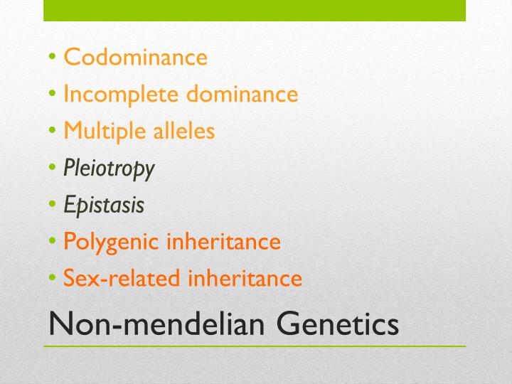 PPT - Non-Mendelian Genetics PowerPoint Presentation - ID:4643067 PPT - Non-Mendelian Genetics PowerPoint Presentation - ID:4643067