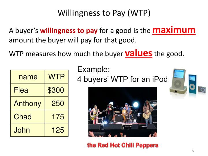 Willingness to pay literature review