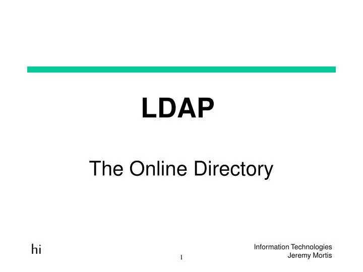 Ldap Tutorial Powerpoint | ppt ldap powerpoint presentation id 4705537 Ldap Tutorial Powerpoint | ppt ldap powerpoint presentation id 4705537