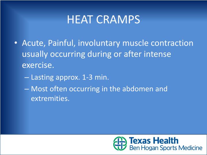PPT EXERTIONAL HEAT ILLNESS PowerPoint Presentation ID4706441