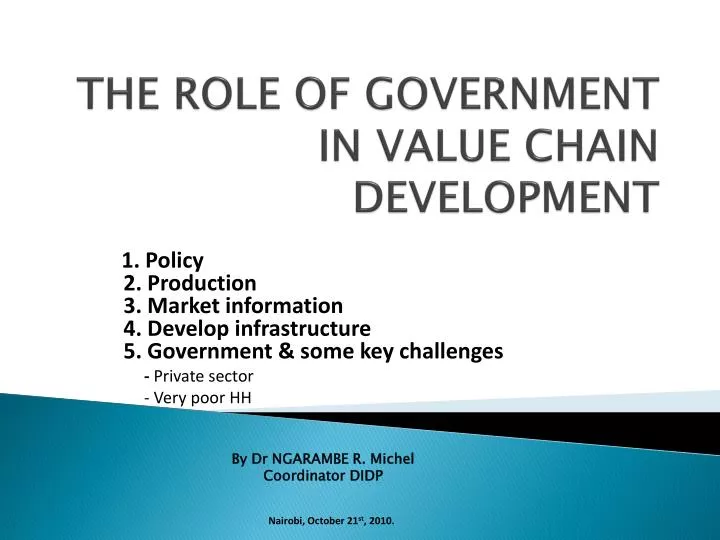the role of government in policy the role of government in policy