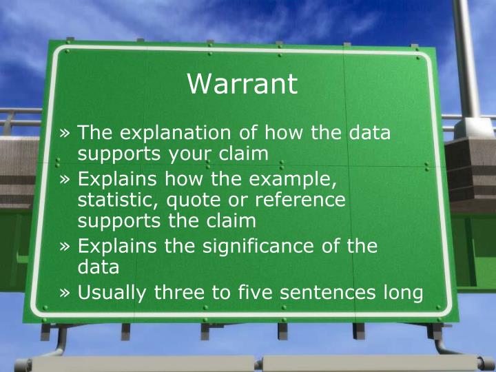 warrant essay definition Said owners are not affiliated with educatorcom in an essay, your warrant may not be stated at all what is a warrant definition. warrant essay definition Said owners are not affiliated with educatorcom in an essay, your warrant may not be stated at all what is a warrant definition.