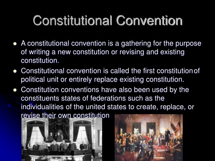What was the purpose of the constitutional convention