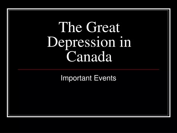 essay of the great depression in canada essay of the great depression in canada