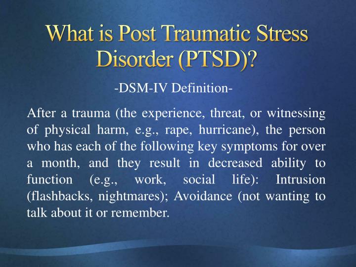 What Is Post Traumatic Stress Disorder what-is-post-traumatic-stress-disorder