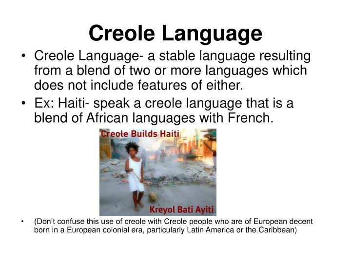 creole to english creole to english