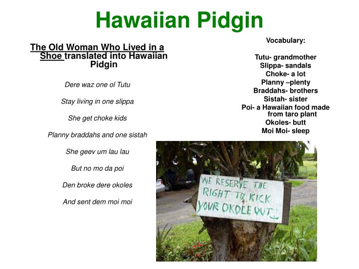 hawaiian pidgin phrases