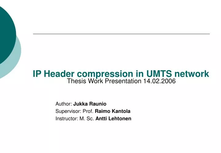 m.sc. thesis presentation m.sc. thesis presentation