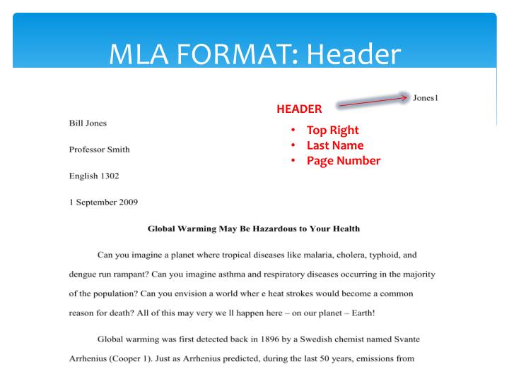 Essays in mla format