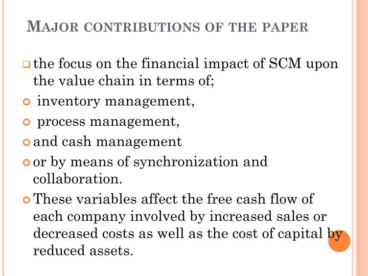optimizing supply chain - research paper Management optimization volume 3 integrated supply chain design models 3 section 11 concludes the paper with future research. optimizing supply chain - research paper Management optimization volume 3 integrated supply chain design models 3 section 11 concludes the paper with future research.