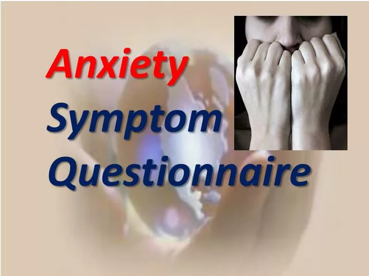 Anxiety scale for older adults