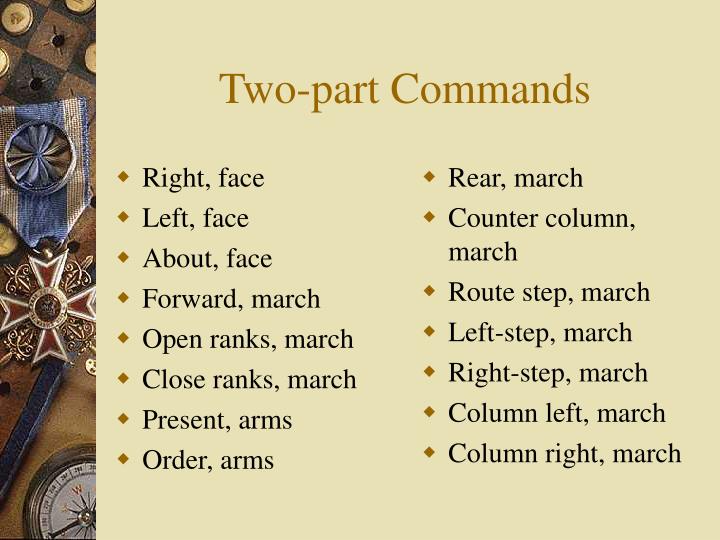 PPT Drill and Ceremony Class PowerPoint Presentation ID4987608