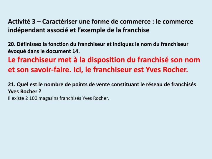 PPT  Chapitre 3  Les formes de commerce PowerPoint Presentation  ID