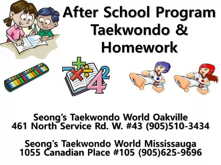After school homework help program