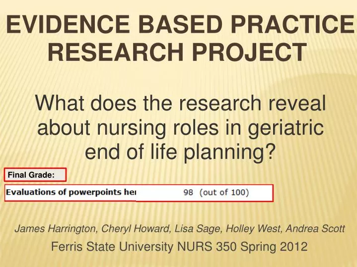 What Is A Capstone Project In Nursing