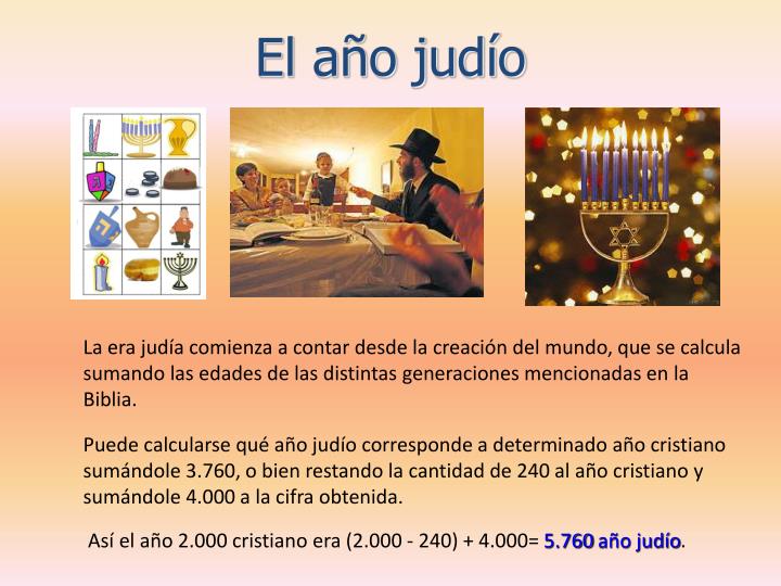 PPT El calendario judío PowerPoint Presentation ID5044086