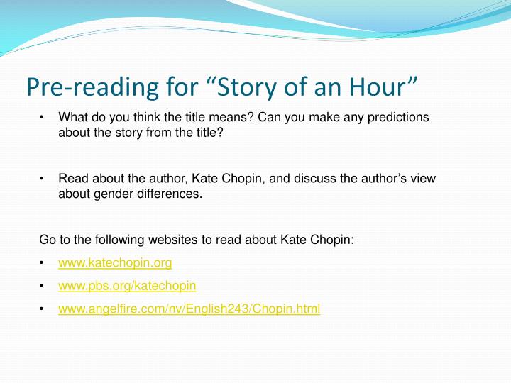 a description of the story of an hour by kate chopin a description of the story of an hour by kate chopin