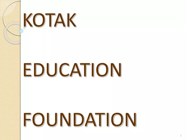 kotak education foundation ngo project kotak education foundation ngo project