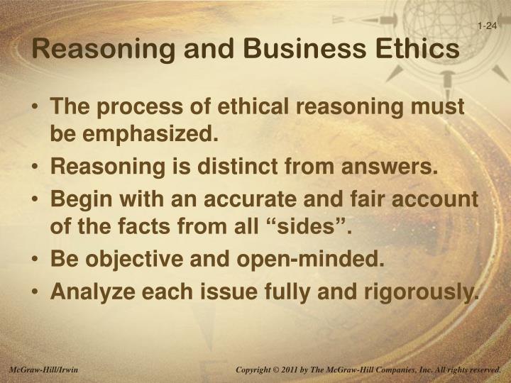 business and ethical reasoning business and ethical reasoning