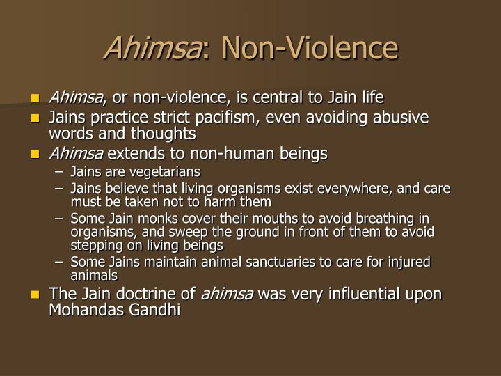 ahimsa as non violence in the Ahimsa - non-violence ahimsa is commonly translated to non-violence towards oneself and others it is the total and complete absence of violence from one’s mind, body and spirit the ahimsa is 50 cm in length. ahimsa as non violence in the Ahimsa - non-violence ahimsa is commonly translated to non-violence towards oneself and others it is the total and complete absence of violence from one’s mind, body and spirit the ahimsa is 50 cm in length.