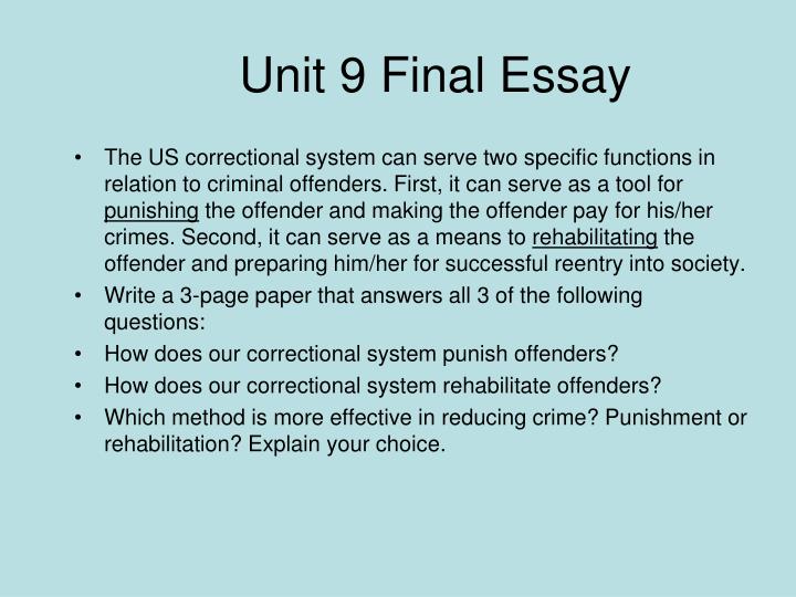Crime And Punishment Essay Questions