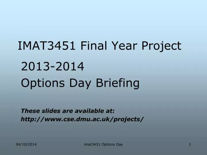 Dissertation Final Year Project