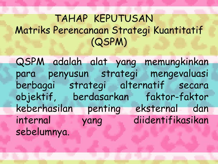 Matriks strategi pilihan
