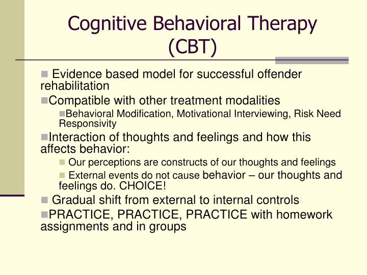 cognitive behavioral therapy exercises