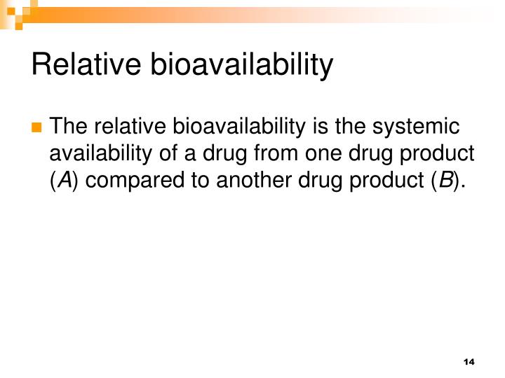 Bioavailability