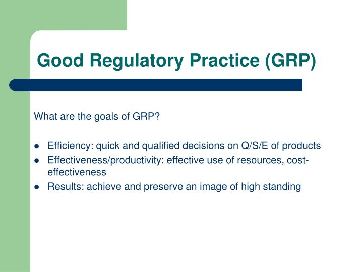 PPT MEDICINE REGULATION REGULATORY DEPARTMENTS GOOD REGULATORY