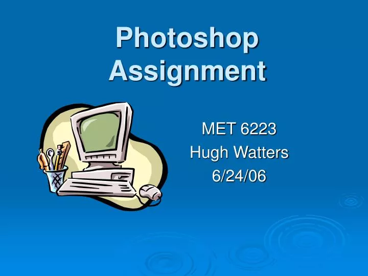 Photoshop Assignment