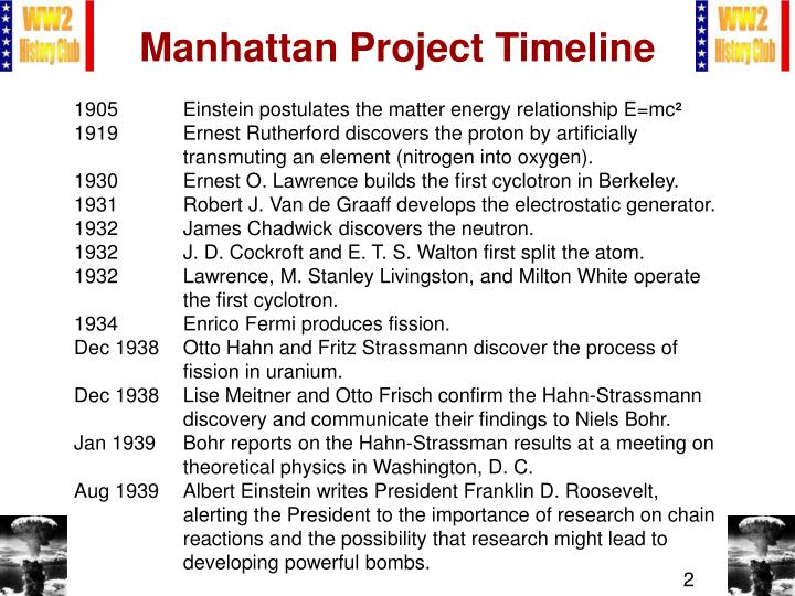 the manhattan project timeline the manhattan project timeline